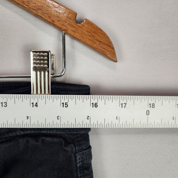 NYDJ Ami Skinny Leggings Denim Jeans Women's 12P Black Stretch Mid Rise Pants - Picture 4 of 12